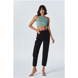 CROSS JEANS Ariana Siyah Yüksek Bel Fermuarlı Mom Fit Jean Pantolon C 4525-116