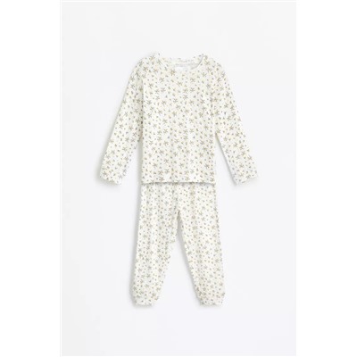 Pijama pointelle estampado