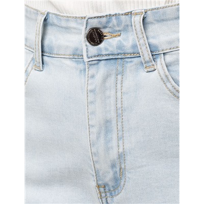 Шорты-бермуды из эластичного денима