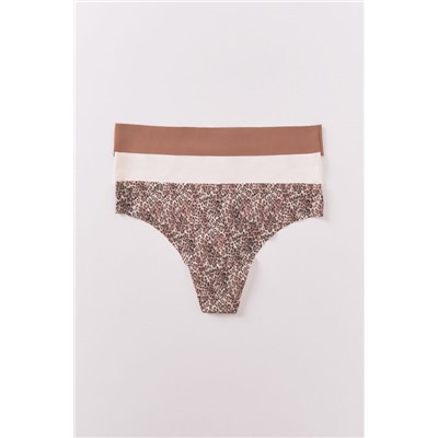 Pack 3 tangas animal print