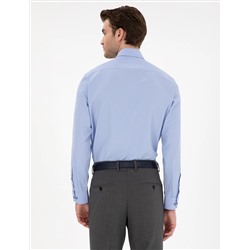 Mavi Slim Fit Uzun Kollu Basic Gömlek