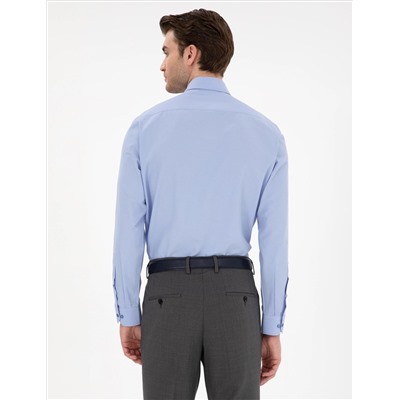 Mavi Slim Fit Uzun Kollu Basic Gömlek