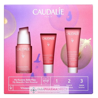 Caudalie Vinosource-Hydra - Coffret Noël "Ma Routine Belle Peau"