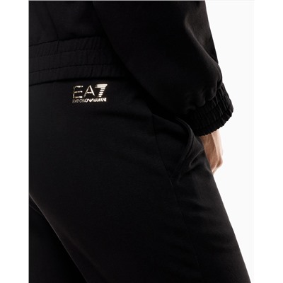 Organic cotton-blend tracksuit with oversized logo