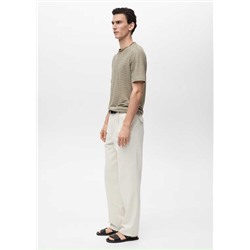 Мужская льняная футболка  Mang*o