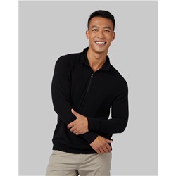 MEN'S SWEATER KNIT 1/4 ZIP TOP