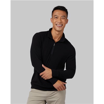 MEN'S SWEATER KNIT 1/4 ZIP TOP