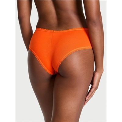 Cotton Lace-Waist Cheeky Panty