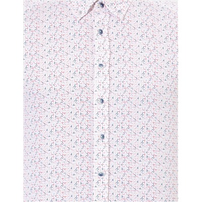 Kırmızı Slim Fit Uzun Kollu Gömlek