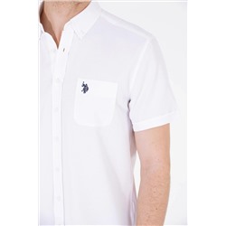 Erkek Beyaz Kısa Kollu Gömlek