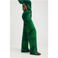 Pantalón wide leg jacquard