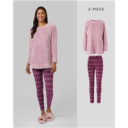 WOMEN'S 2PC PLUSH SLEEP SET
