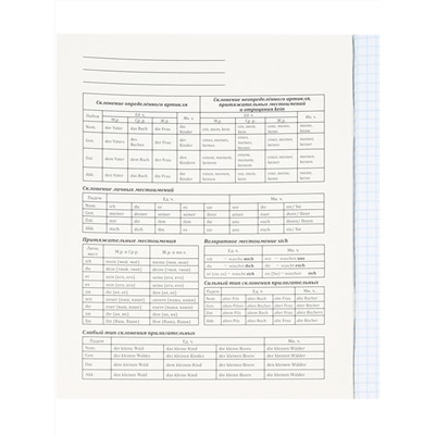 Тетрадь КЛЕТКА 48л. НЕМЕЦКИЙ ЯЗЫК «МАГИЯ ПРЕДМЕТА» (Т48-1510) стандарт, хол ф.,тв.л Артикул: Т48-1510