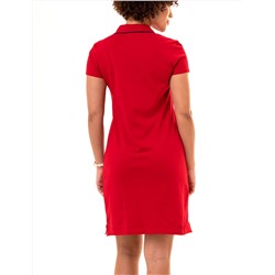 TIPPED POLO DRESS