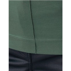 Джемпер с цельнокроеным воротом из премиального хлопка