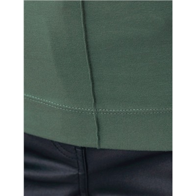 Джемпер с цельнокроеным воротом из премиального хлопка