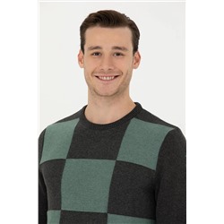 Erkek Antrasit Melanj Kazak