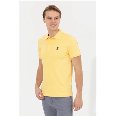 Erkek Açık Sarı Polo Yaka Tişört