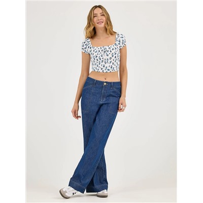 WOMEN'S LEGENDARY HIGH RISE DRAPEY TROUSER JEAN (длина 31)