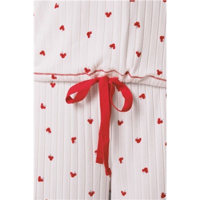 Pijama largo estampado Mickey Cherry