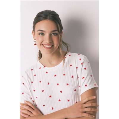 Camisón estampado Mickey Cherry