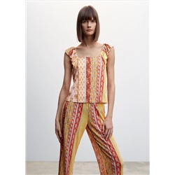 Top textura estampado