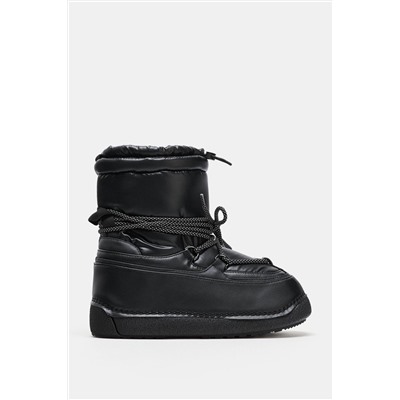LAMINATED QUILTED ANKLE BOOTS - SKI COLLECTION