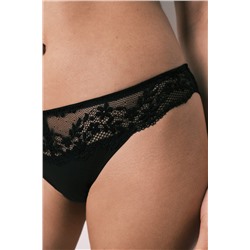 Braga clásica modal y encaje negra