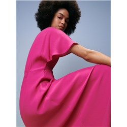 Midikleid aus Viskose