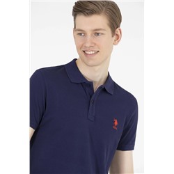 Erkek Lacivert Basic Polo Yaka Tişört