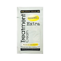 ЛЕЧЕБНЫЙ КРЕМ ДЛЯ ВОЛОС С КЕРАТИНОМ И ПРОТЕИНАМИ ШЕЛКА LEGANO 30 МЛ / TREATMENT CREAM EXTRA KERATIN AND SILK PROTEIN LEGANO 30 ML