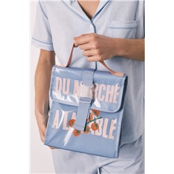 Bolsa térmica porta alimentos azul