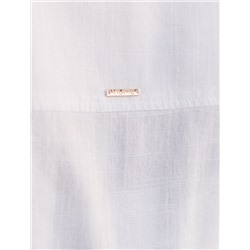 Свободная блузка с кулиской на талии изо льна с вискозой