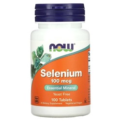 NOW Foods, Selenium, 100 mcg, 100 Tablets