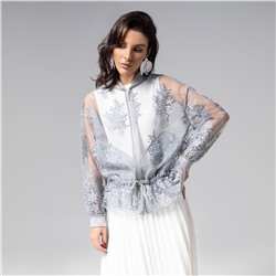 Бомбер с вышивкой, Роскошное решение