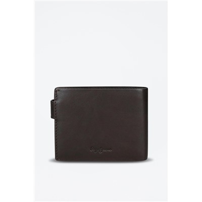 Cartera de piel Chief Marrón oscuro