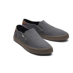Men  Baja Graphite Heritage Canvas Slip On Sneaker