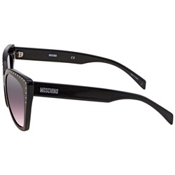 Moschino  Silver Violet Mirror Cat Eye Ladies Sunglasses