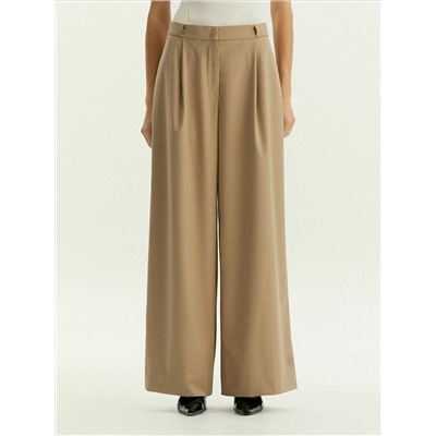 Брюки широкого кроя с добавлением шерсти, D460/ant