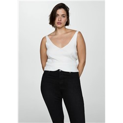 Jeans skinny tiro alto