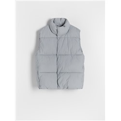 Weste mit hohem Stehkragen