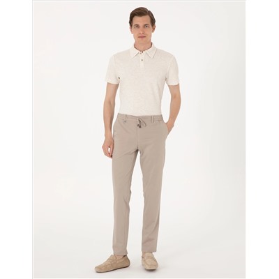 Bej Ex. Slim Fit Kumaş Pantolon