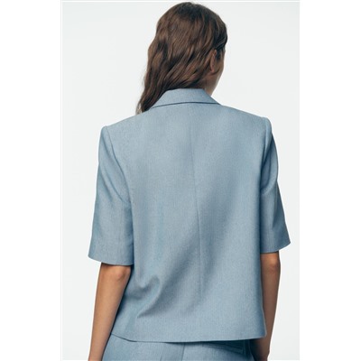 BLAZER MANGA CORTA CROPPED