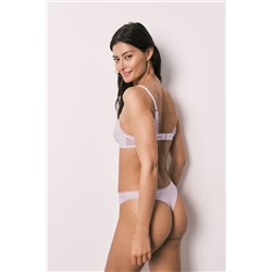 Tanga encaje lila