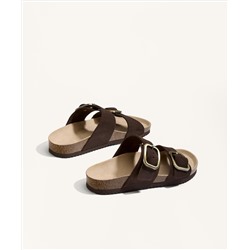 Sandalia serraje hebilla