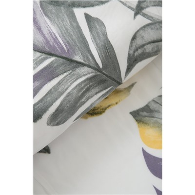 Постельное белье С листьями ананасы полисатин, наволочки 70х70см