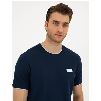 Lacivert Slim Fit Tişört
