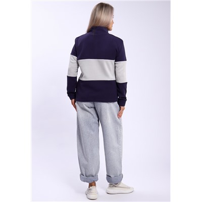 654 Толстовка флис Колор-блок