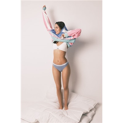 Pack 3 bragas clásicas algodón verde azul blanco