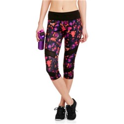 Danskin Now Women's Printed Performance Capri Leggings